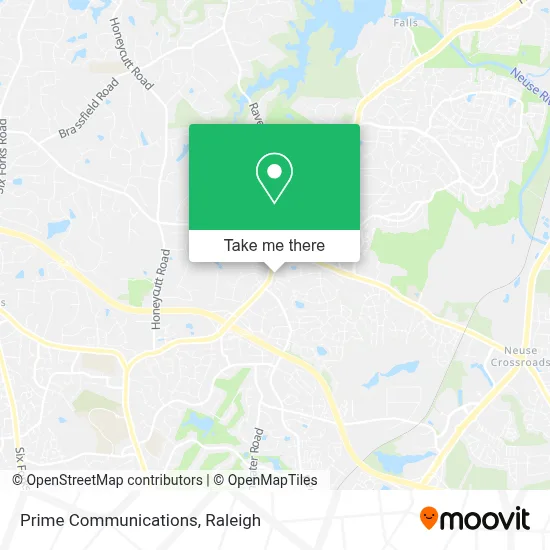 Prime Communications map