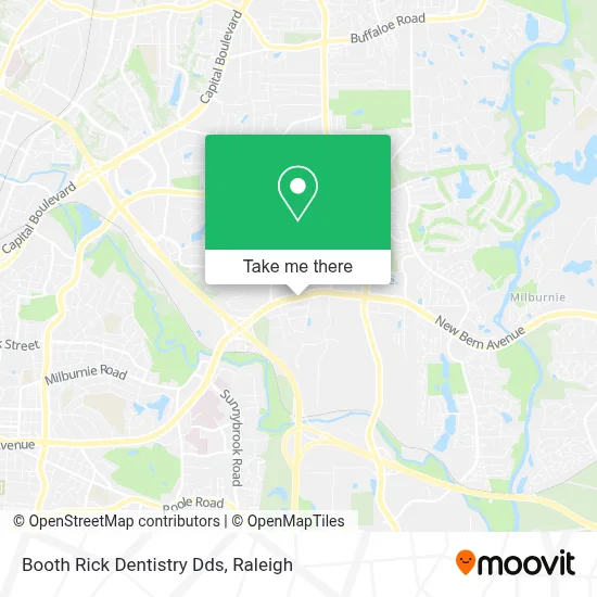 Booth Rick Dentistry Dds map