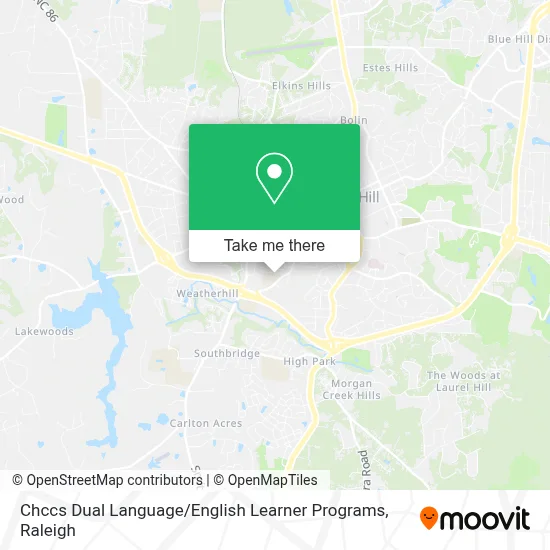 Chccs Dual Language / English Learner Programs map