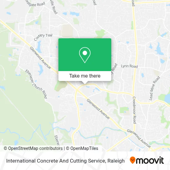 International Concrete And Cutting Service map