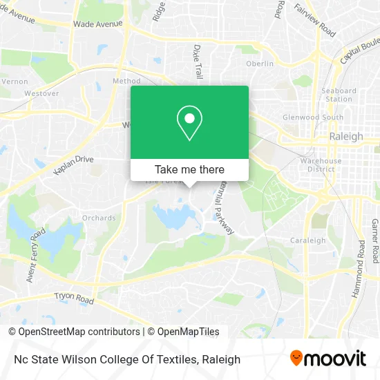 Nc State Wilson College Of Textiles map