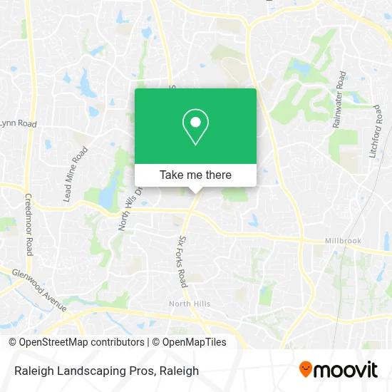 Raleigh Landscaping Pros map