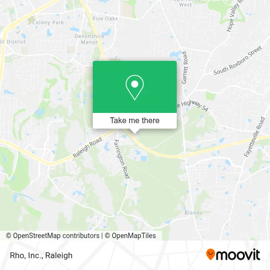 Rho, Inc. map
