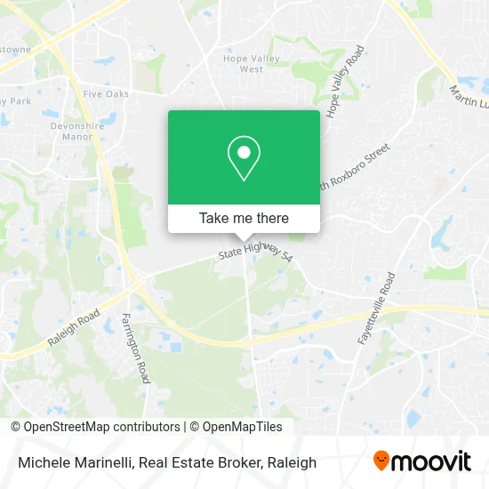 Michele Marinelli, Real Estate Broker map