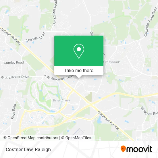 Costner Law map