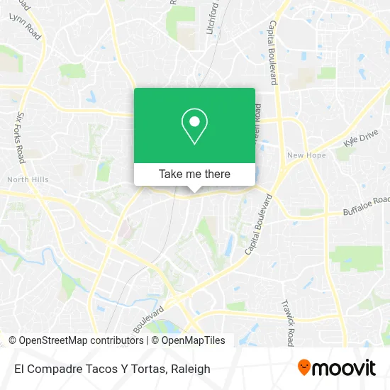 El Compadre Tacos Y Tortas map