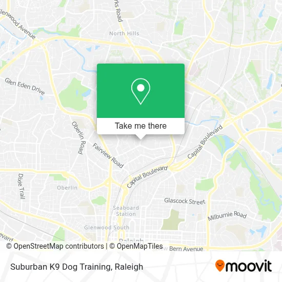 Suburban K9 Dog Training map