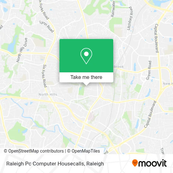 Raleigh Pc Computer Housecalls map