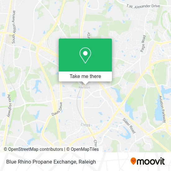 Blue Rhino Propane Exchange map