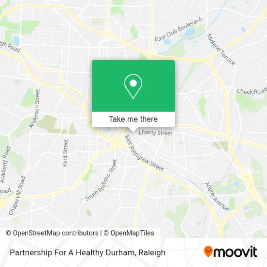 Partnership For A Healthy Durham map