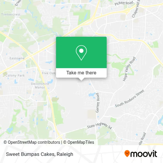 Sweet Bumpas Cakes map