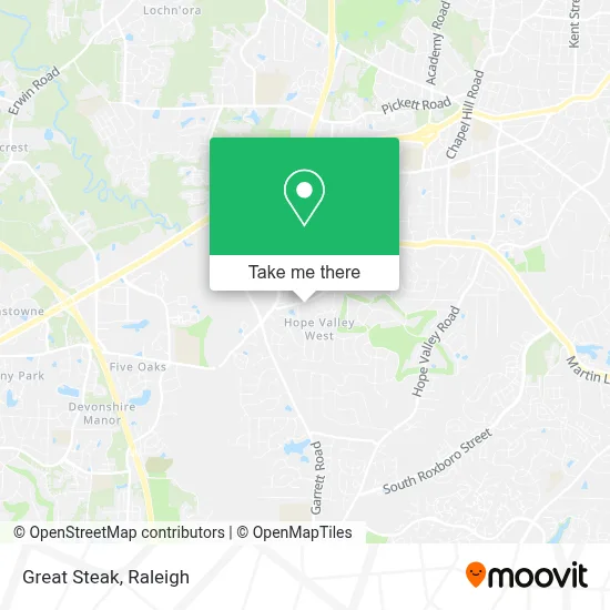 Great Steak map