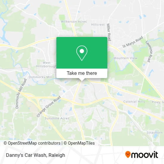 Danny's Car Wash map
