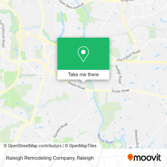 Raleigh Remodeling Company map