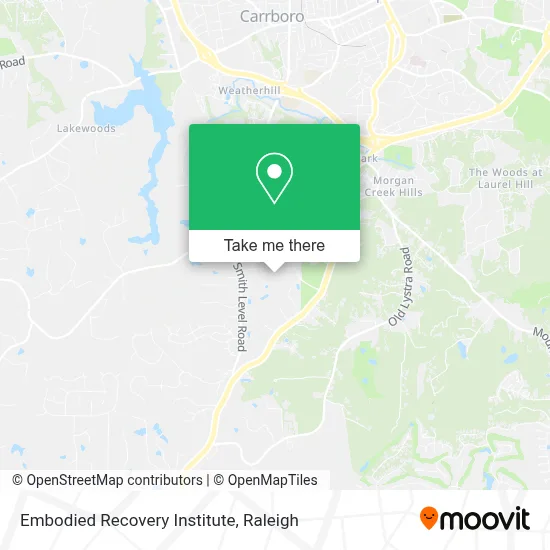 Embodied Recovery Institute map