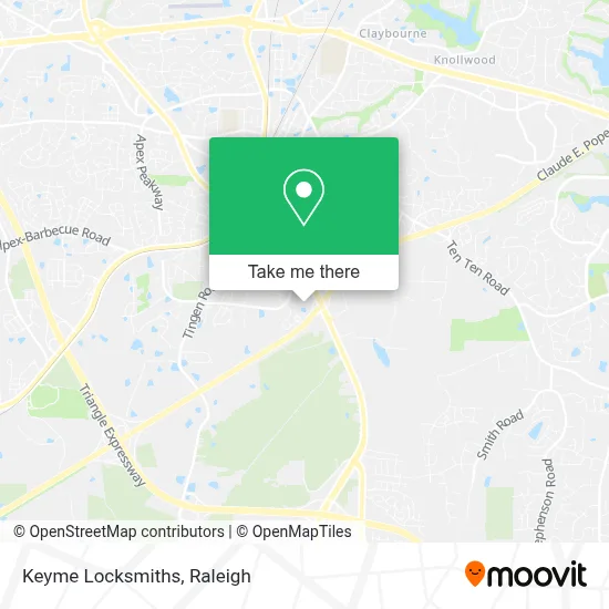 Keyme Locksmiths map