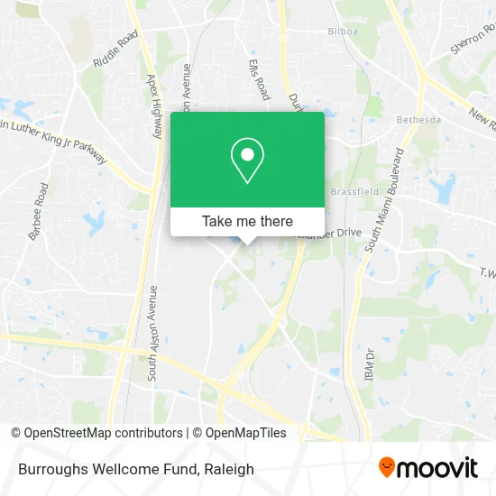 Burroughs Wellcome Fund map