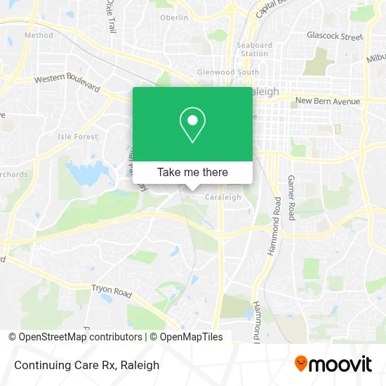 Continuing Care Rx map