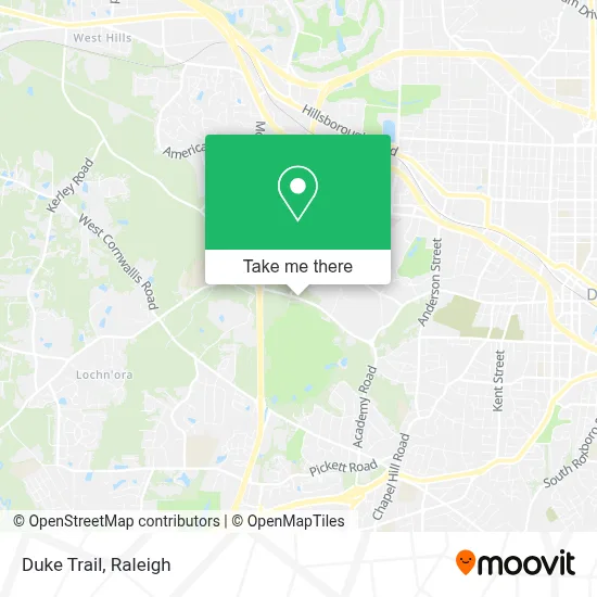 Duke Trail map
