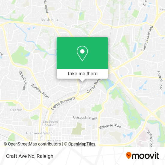 Craft Ave Nc map