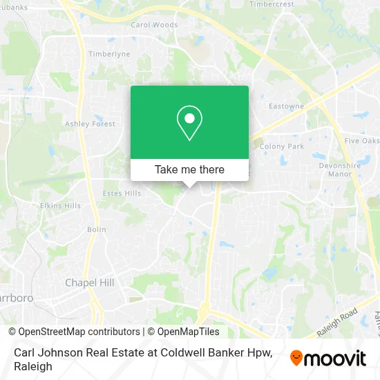 Carl Johnson Real Estate at Coldwell Banker Hpw map