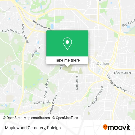 Maplewood Cemetery map
