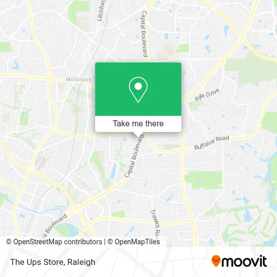 The Ups Store map