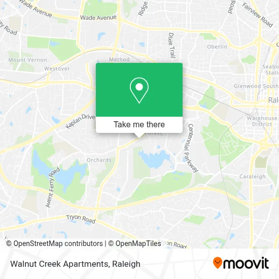 Walnut Creek Apartments map