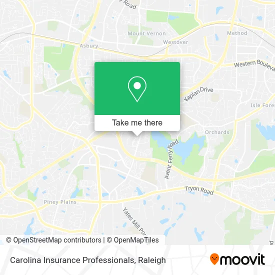 Carolina Insurance Professionals map