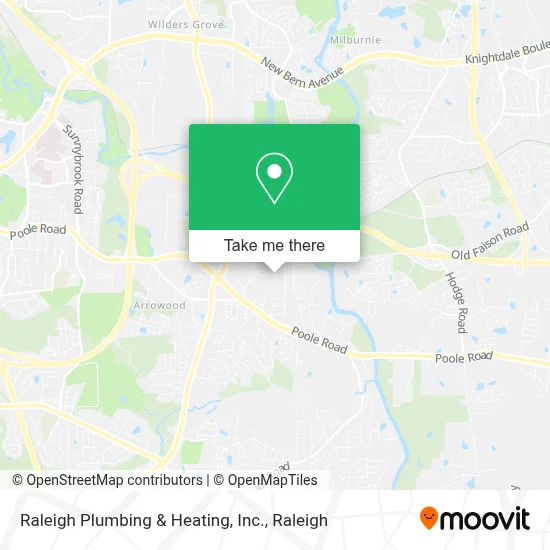Raleigh Plumbing & Heating, Inc. map