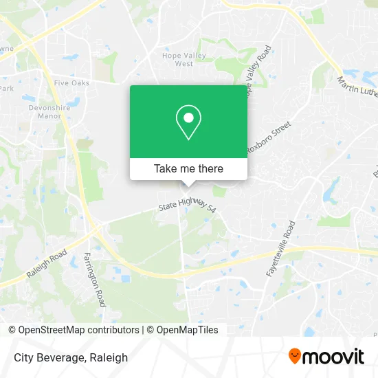 City Beverage map