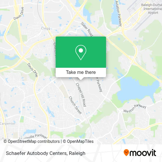 Schaefer Autobody Centers map
