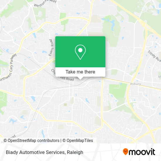 Biady Automotive Services map