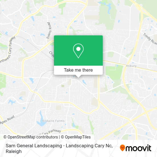 Sam General Landscaping - Landscaping Cary Nc map