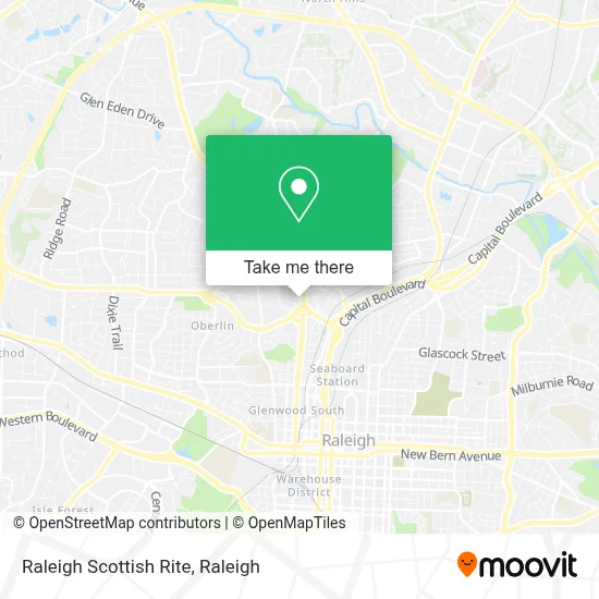 Raleigh Scottish Rite map