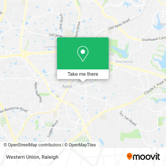 Western Union map