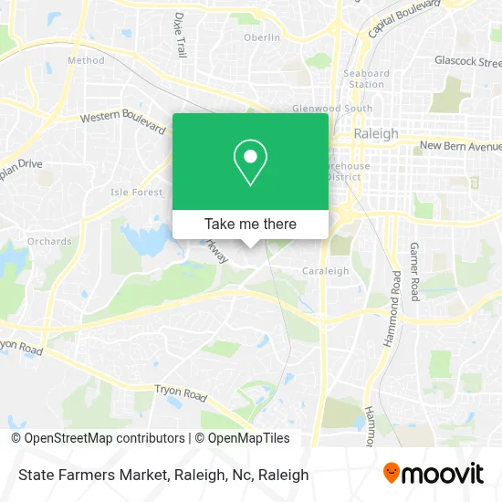 State Farmers Market, Raleigh, Nc map