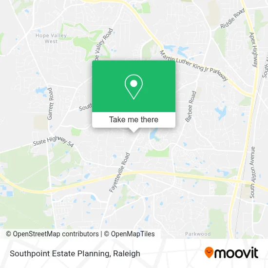 Southpoint Estate Planning map