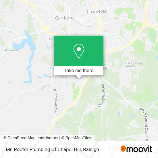Mr. Rooter Plumbing Of Chapel Hill map