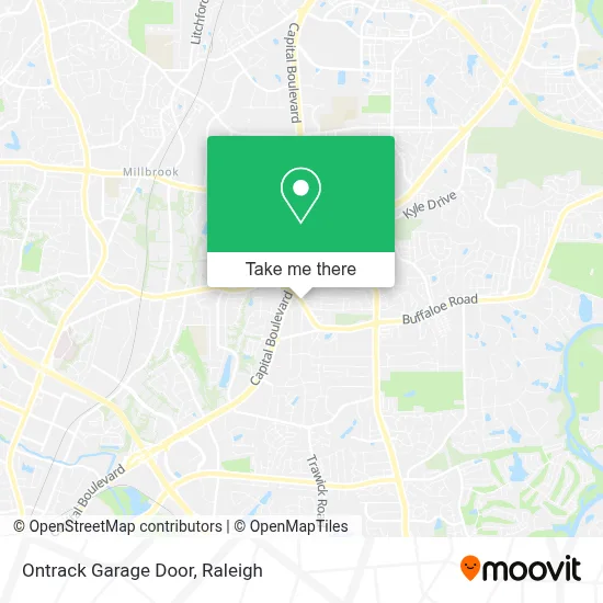 Ontrack Garage Door map