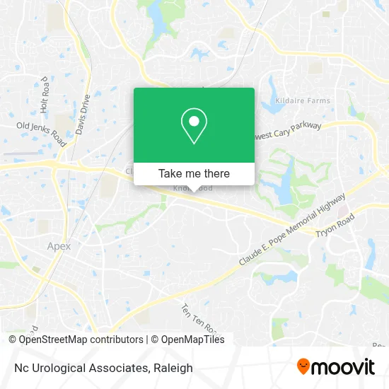 Nc Urological Associates map