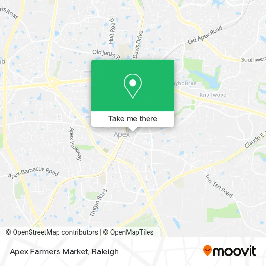 Apex Farmers Market map
