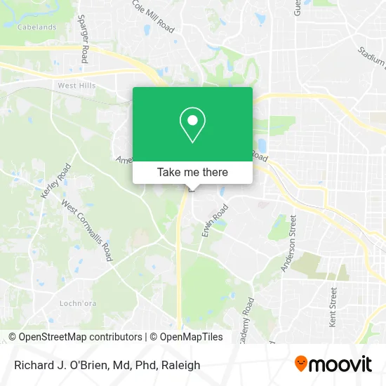 Richard J. O'Brien, Md, Phd map