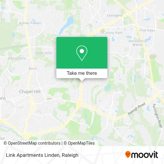 Link Apartments Linden map
