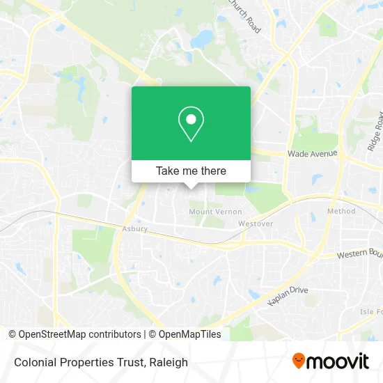 Colonial Properties Trust map
