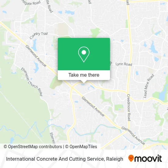 International Concrete And Cutting Service map