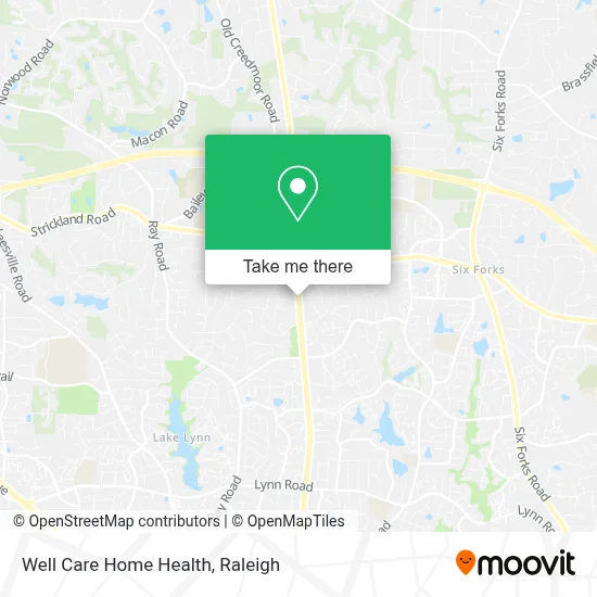 Well Care Home Health map