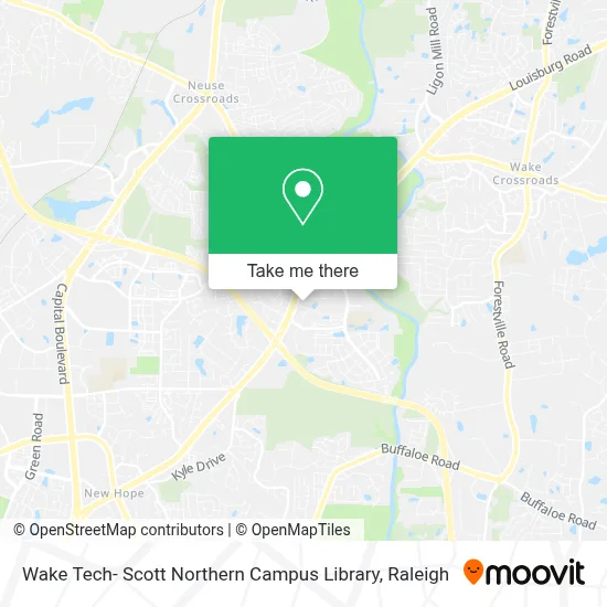 Wake Tech- Scott Northern Campus Library map