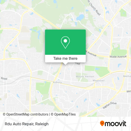 Rdu Auto Repair map