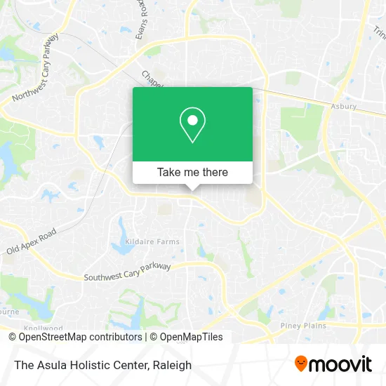 The Asula Holistic Center map